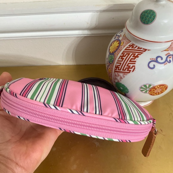 Ralph Lauren striped cosmetic makeup travel case - Picture 6 of 7
